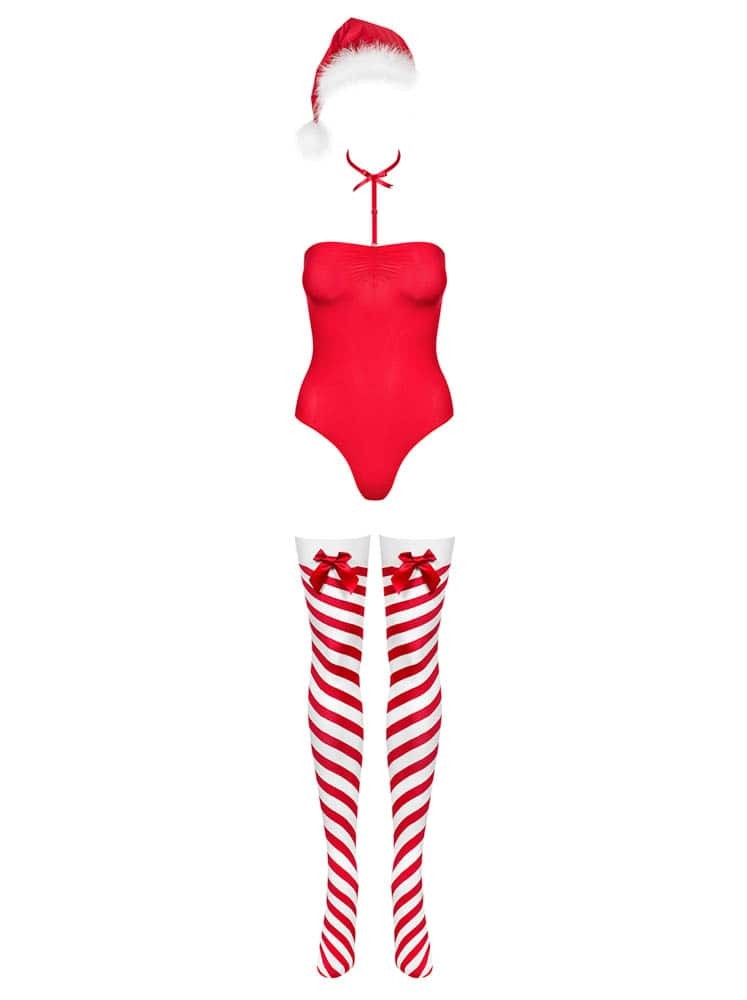 OBSESSIVE - KISSMAS TEDDY RED L/XL