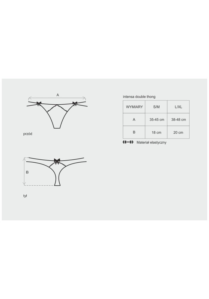 OBSESSIVE - INTENSA DOUBLE THONG S/M