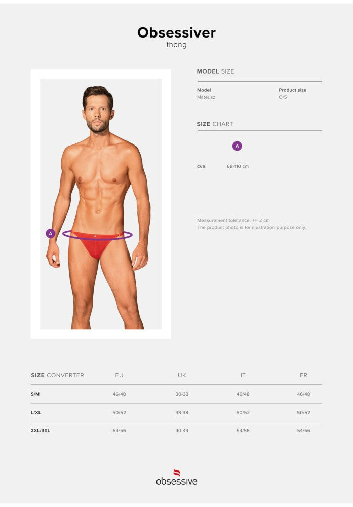 OBSESSIVE - OBSESSIVER THONG O/S