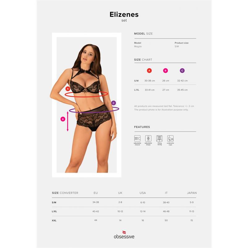 OBSESSIVE - KOKIETTA 2 PIECE LACE BRA SET