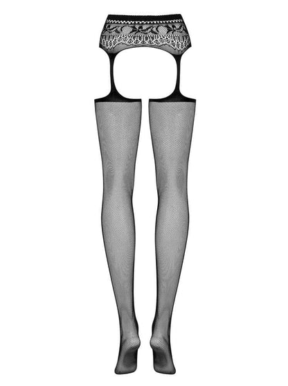 OBSESSIVE - GARTER STOCKINGS S307 BLACK S/M/L