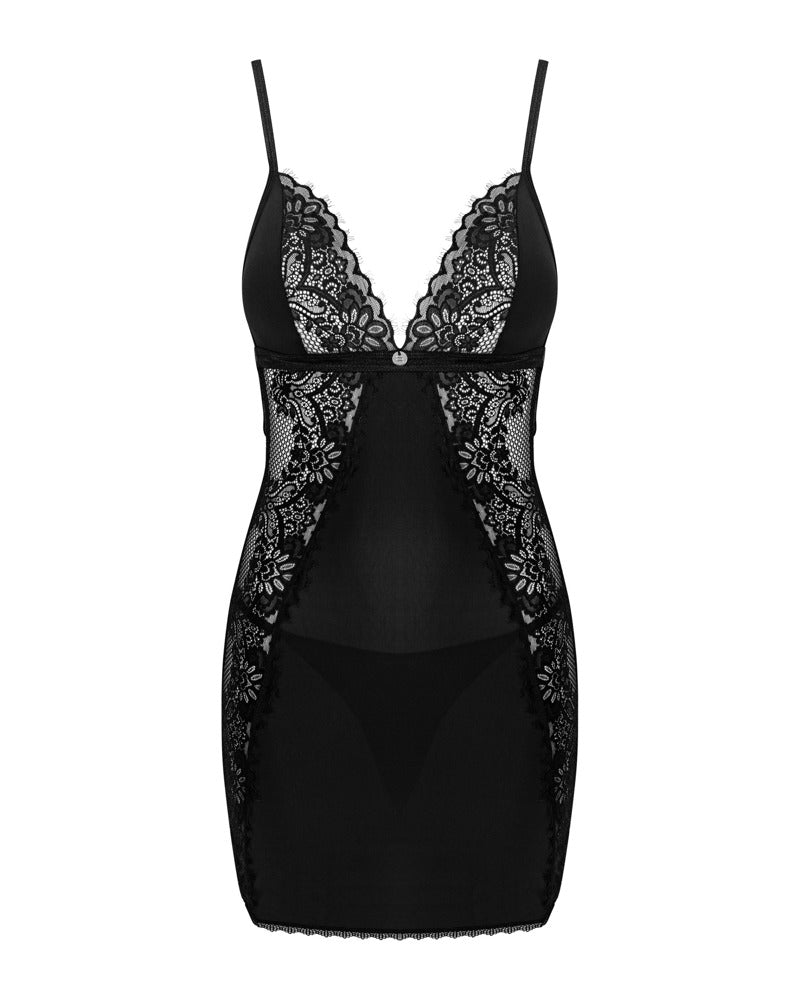 OBSESSIVE - MADERRIS CHEMISE & THONG