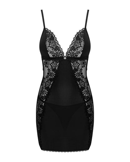 OBSESSIVE - MADERRIS CHEMISE & THONG
