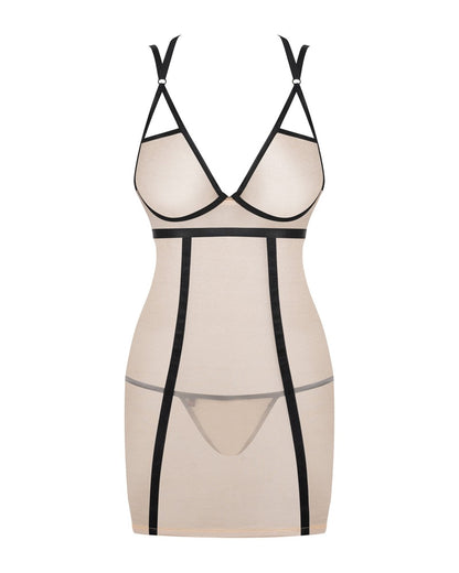 OBSESSIVE - NUDELIA CHEMISE & THONG