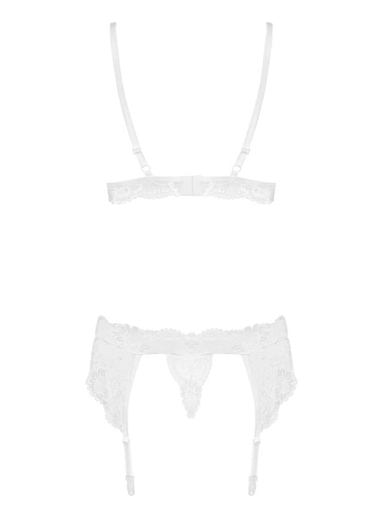OBSESSIVE - 810-SEG-2 3 PCS SET WHITE  S/M