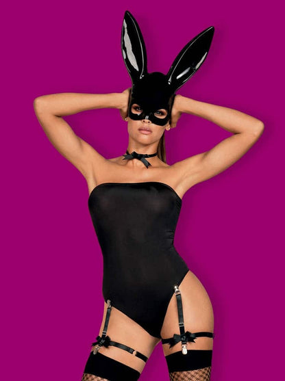 OBSESSIVE - BUNNY COSTUME L/XL BLACK