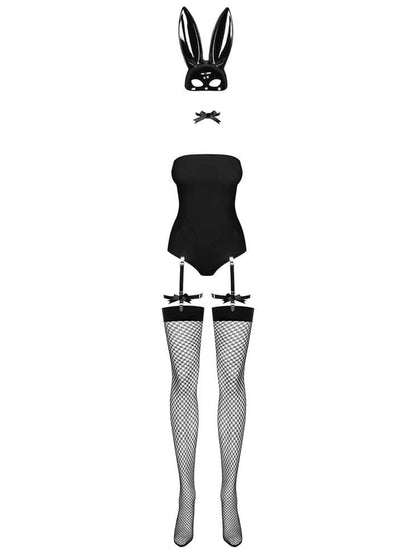 OBSESSIVE - BUNNY COSTUME L/XL BLACK