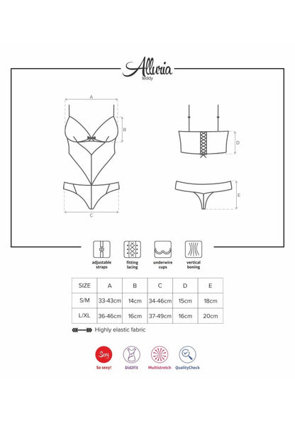 OBSESSIVE - ALLURIA TEDDY  S/M