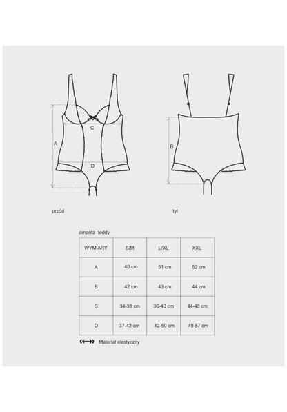 OBSESSIVE - AMANTA TEDDY L/XL
