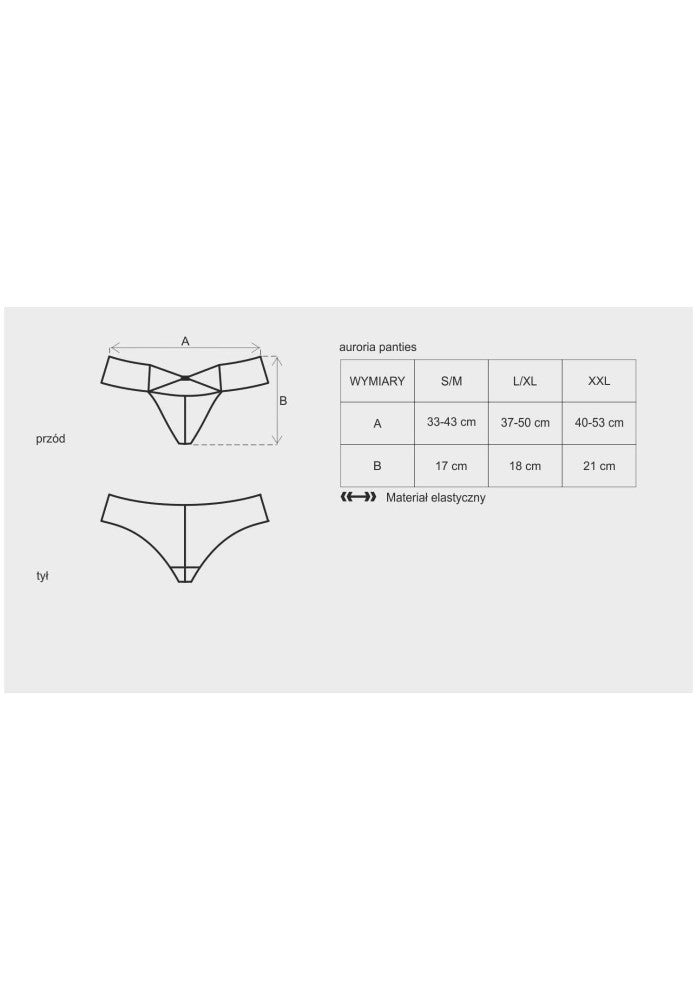OBSESSIVE - AURORIA PANTIES L/XL
