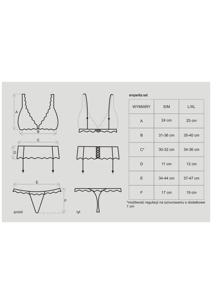 OBSESSIVE - EMPERITA SET  S/M