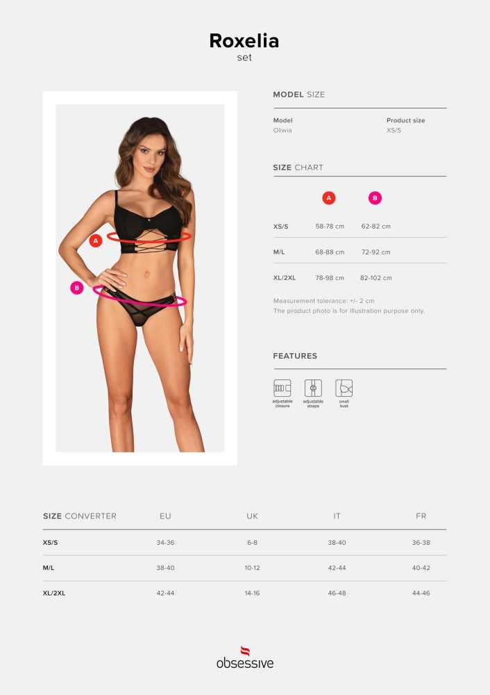 OBSESSIVE - ROXELIA 2-PCS SET    XS/S