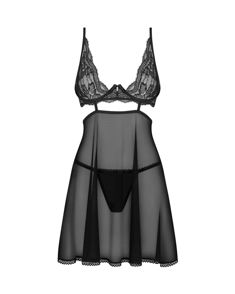 OBSESSIVE - NUTRIS BABYDOLL & THONG   XS/S