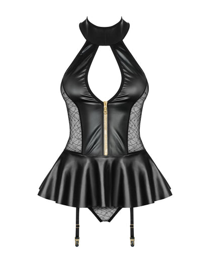 OBSESSIVE - 859-COR-1 CORSET & PANTIES L/XL