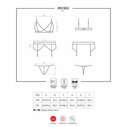 OBSESSIVE - 810-SEG-1 3 PIECES SET