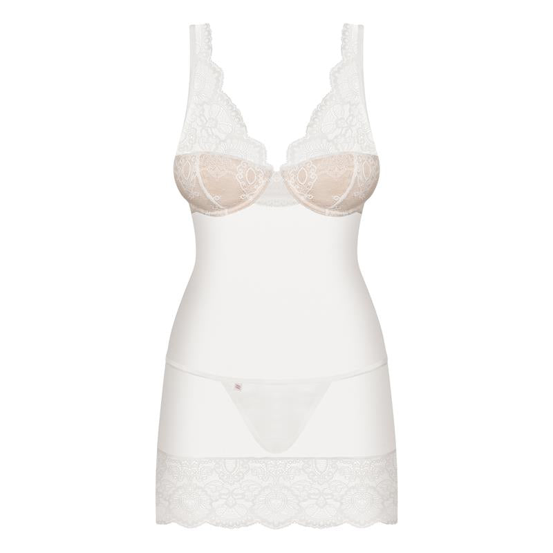 OBSESSIVE - 853-CHE-2 CHEMISE AND THONG