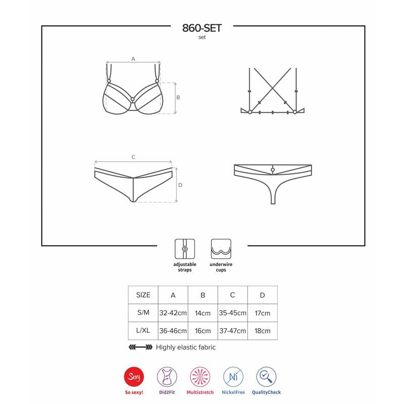 OBSESSIVE - 860-SET-2 2 PIECES SET