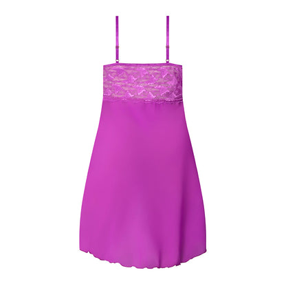 MAGIC SILK - BUTTERFLY FANTASIES GOWN & THONG SET NEON