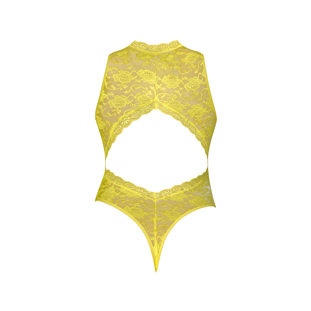 MAGIC SILK - DAFFODIL DREAMS TEDDY WITH SNAP CROTCH