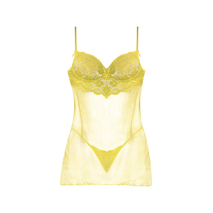 MAGIC SILK - DAFFODIL DREAMS BABYDOLL & G SET