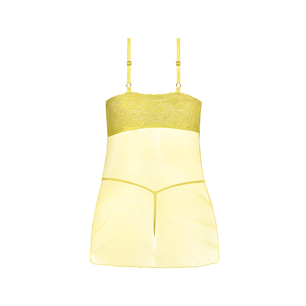 MAGIC SILK - DAFFODIL DREAMS BABYDOLL & G SET