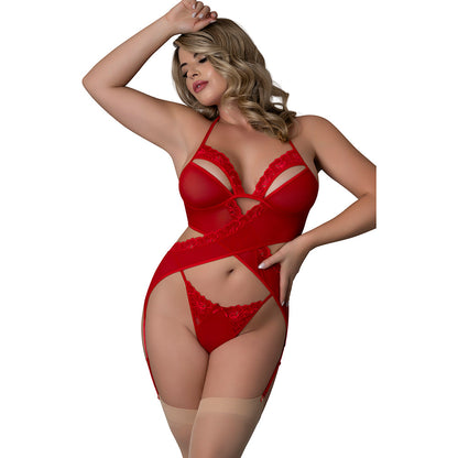 MAGIC SILK - RUSH MERRY WIDOW & PANTY SET