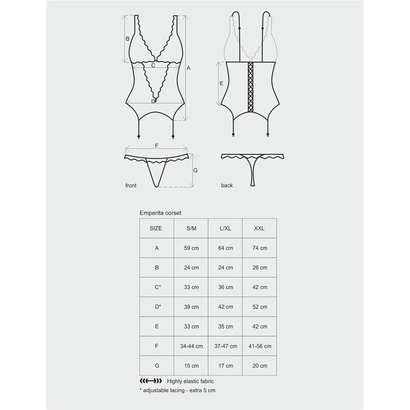 OBSESSIVE - EMPERITA CORSET AND THONG