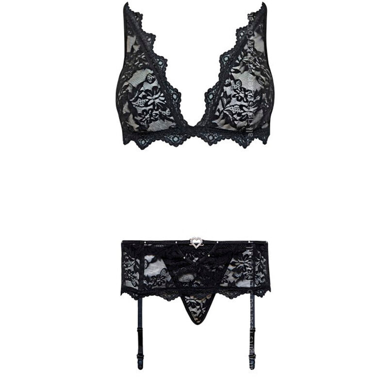 LIVCO CORSETTI FASHION - BELITA LC 90231 BRA + PANTY + GARTER BELT