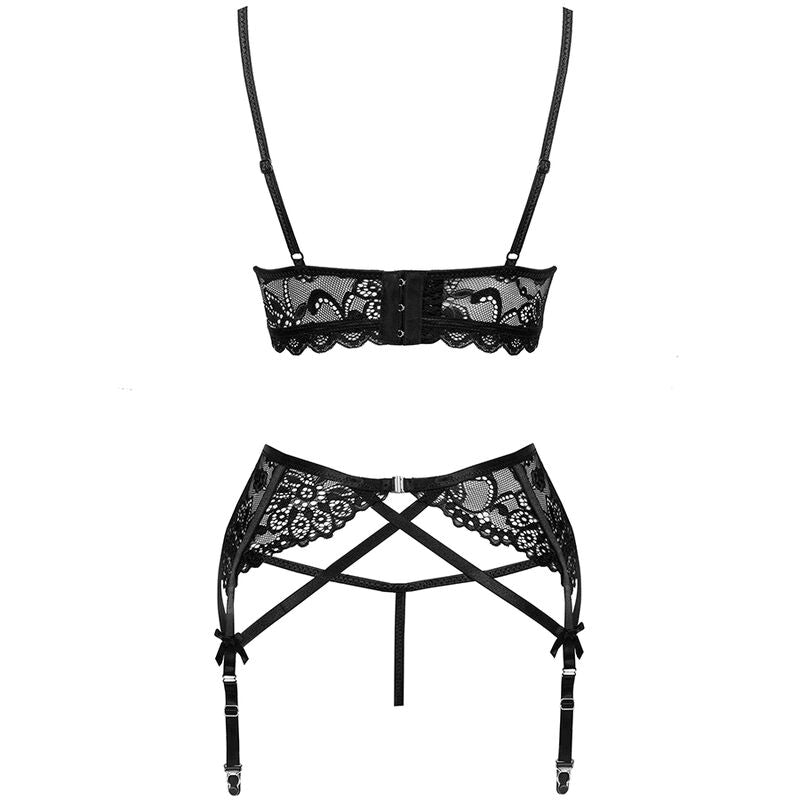 LIVCO CORSETTI FASHION - MORIDAM LC 90552 BRA + GARTER BELT + PANTY