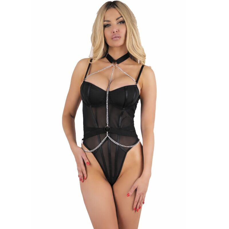 LIVCO CORSETTI FASHION - RUBIKA LC XG079 BODY WITH CHOKER