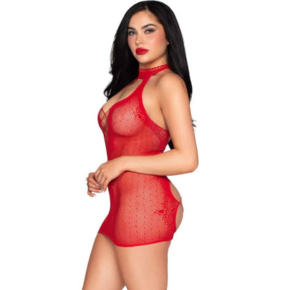 LEG AVENUE - 81675 HALTER MINI DRESS