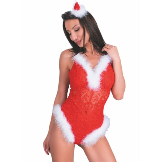 LIVCO CORSETTI FASHION - NAUGHTY SANTA LC 90706 CHRISTMAS BODYSUIT