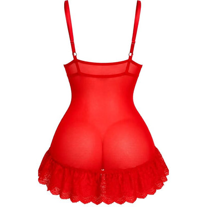 LIVCO CORSETTI FASHION - NUIT SET T-SHIRT + RED PANTY 2028 S/M