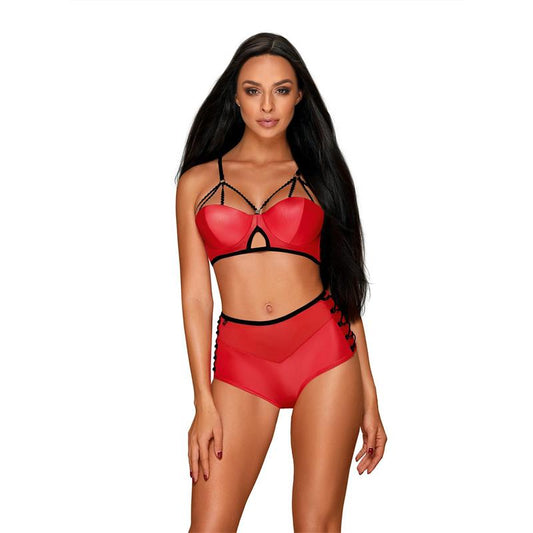OBSESSIVE - LEATHERIA 2 PIECES SET S/M
